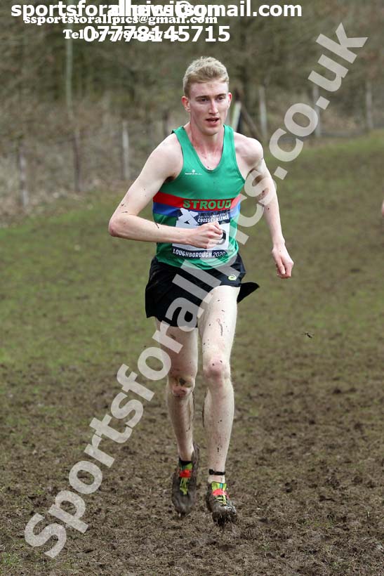 Senior men, 2020 British Athletics Inter Counties Cross Country Champs., Prestwold Hall, Loughborough. Photo: David T. Hewitson/Sports for All Pics